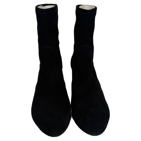 Stuart Weitzman Yuliana Stiefeletten mit Absatz aus schwarzem Wildleder - Image 2