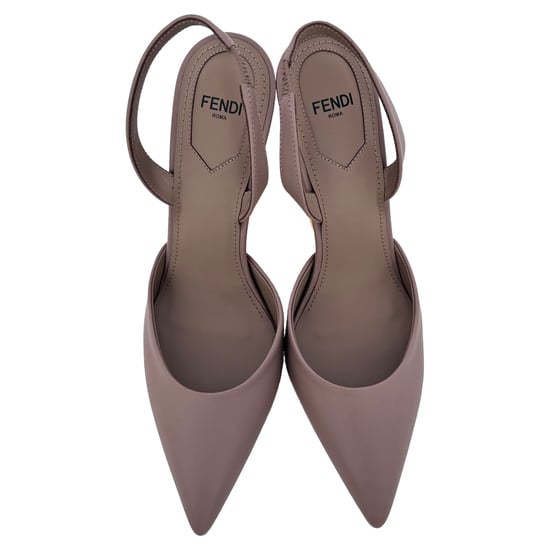 Fendi First Slingback-Pumps aus beigem Kalbsleder - Image 4