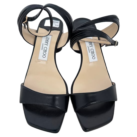 Jimmy Choo Jago Sandaletten mit Absatz aus schwarzem Leder - Image 3