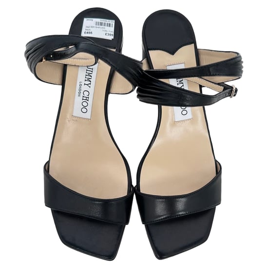 Jimmy Choo Jago Sandaletten mit Absatz aus schwarzem Leder - Image 4