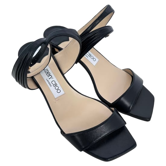 Jimmy Choo Jago Sandaletten mit Absatz aus schwarzem Leder - Image 5