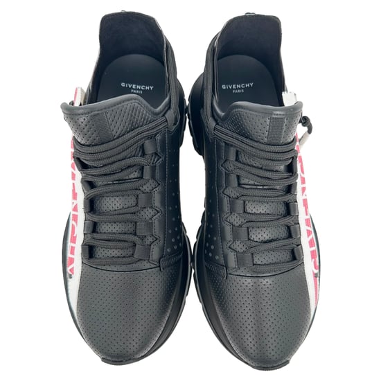 Givenchy Spectre Perforierte Sneaker aus schwarzem Leder - Image 4