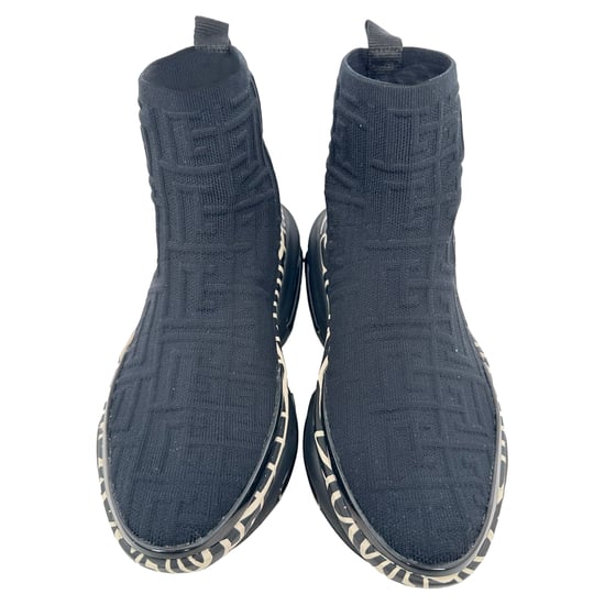 Balmain B-Bold High-Top-Sneaker aus schwarzem Polyester - Image 3