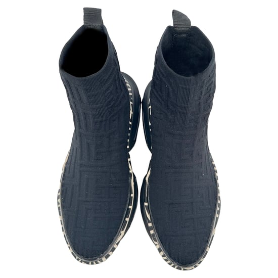 Balmain B-Bold High-Top-Sneaker aus schwarzem Polyester - Image 4