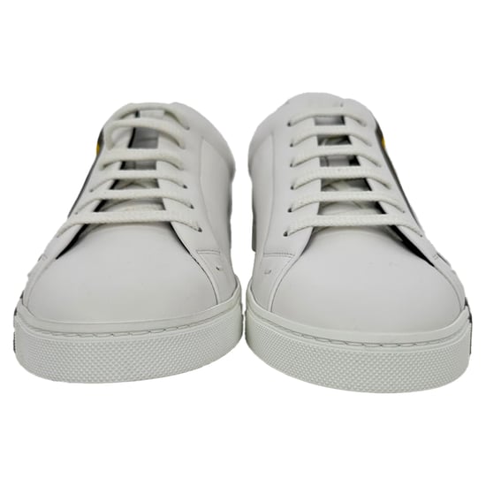 Fendi Low-Top-Sneaker mit Logoprint aus weißem Leder - Image 2