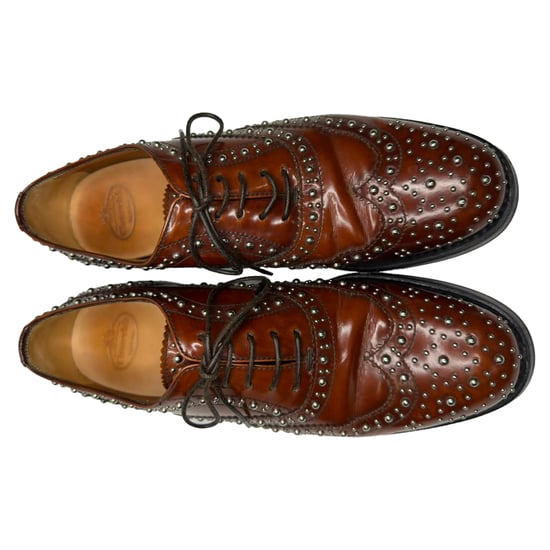 Church's Burwood Met Nietenbrogues aus braunem Leder - Image 5