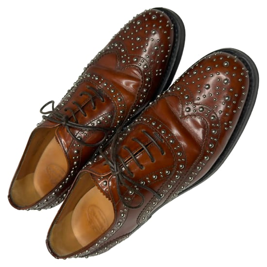 Church's Burwood Met Nietenbrogues aus braunem Leder - Image 6
