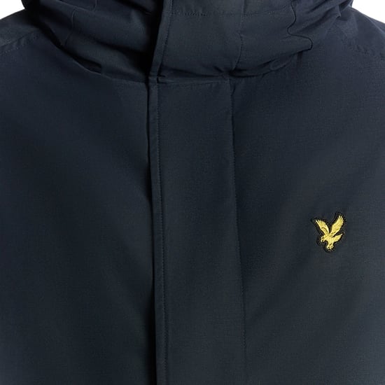 Lyle & Scott Schwerer Parka mit Kapuze – Marineblau - Image 6