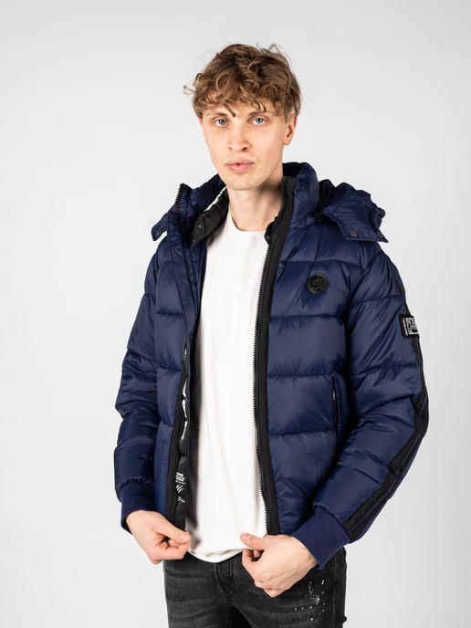 Plein Sport gepolsterte Jacke mit verschweißten Ärmeln in Marineblau - Image 3