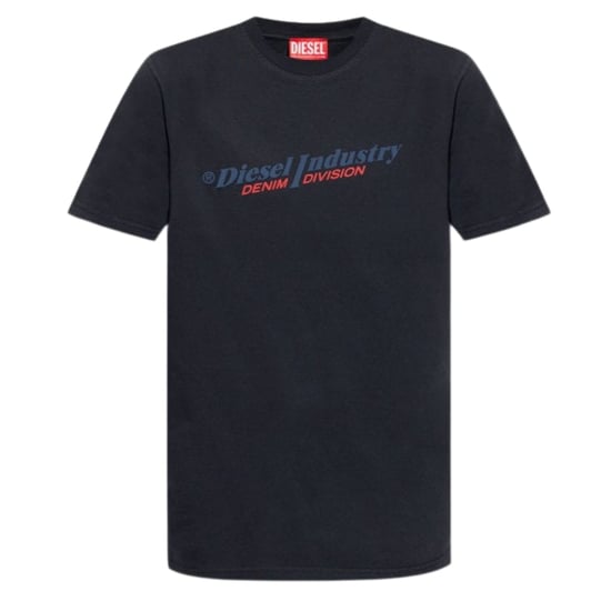 Marineblaues T-Shirt mit Logo der Diesel Industry Denim Division - Image 1
