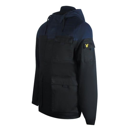 Lyle & Scott Jet Black Jacke mit Kontrastpasse - Image 3