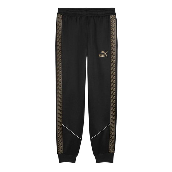Puma - "King Anthem" Trainingshose für Herren (Schwarz/Gold) - Image 1