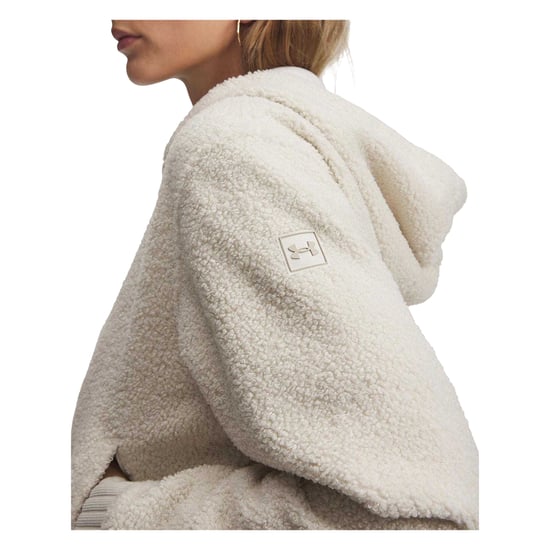 Under Armour - Fleecejacke für Damen, kurz geschnitten, Hochflor (Weiß) - Image 3
