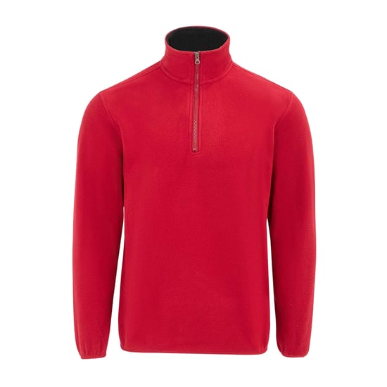 Donnay - Fleecejacke für Herren, mit kurzem Reißverschluss (Rot) - Image 1