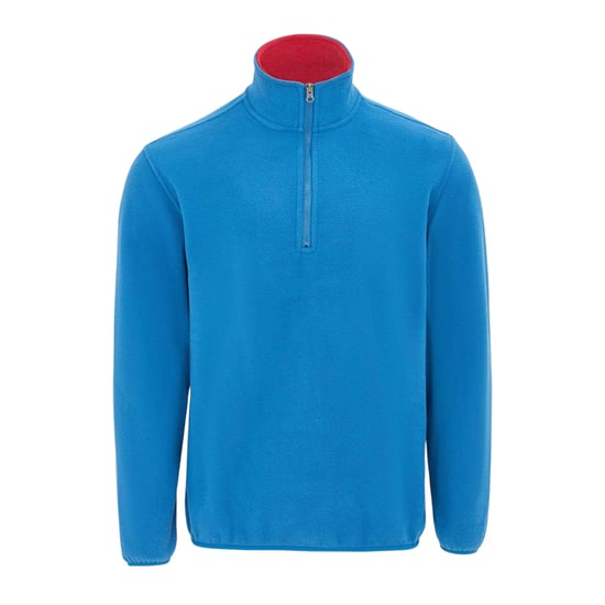 Donnay - Fleecejacke für Herren, mit kurzem Reißverschluss (Blau) - Image 1