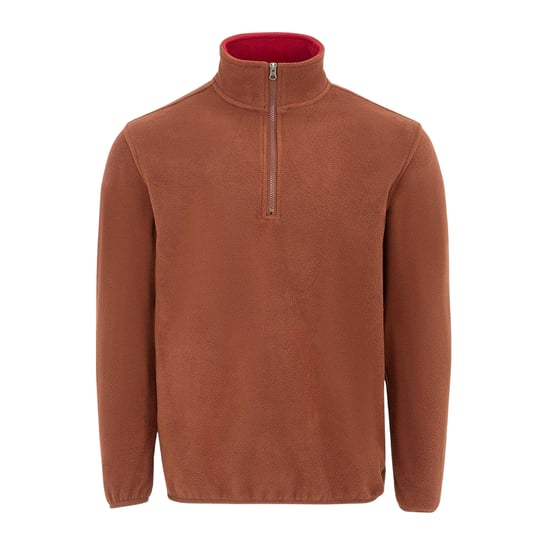 Donnay - Fleecejacke für Herren, mit kurzem Reißverschluss (Braun) - Image 1