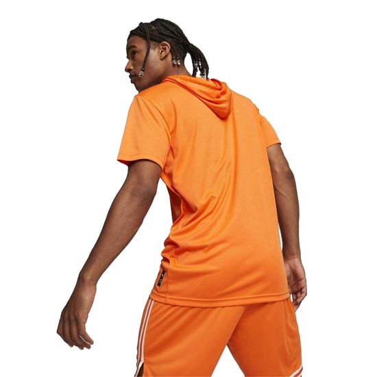 Puma - "Team" T-Shirt für Herren, Basketball, kurzärmlig (Orange) - Image 4