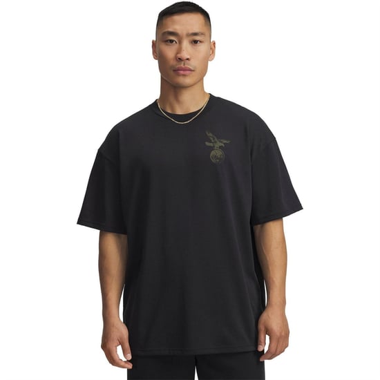 Under Armour - "Project Rock" T-Shirt für Herren (Schwarz) - Image 1