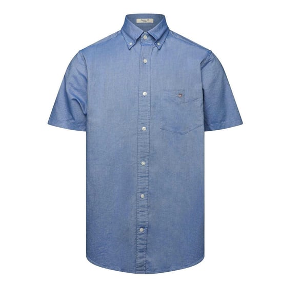 Gant - Hemd für Herren, Oxford-Stil, Regulär, kurzärmlig (Blau) - Image 1