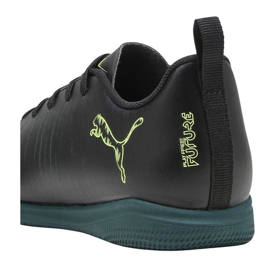 Puma - "Future 8 Play" Hallenfußballschuhe für Kinder (Schwarz/Grün) - Image 2