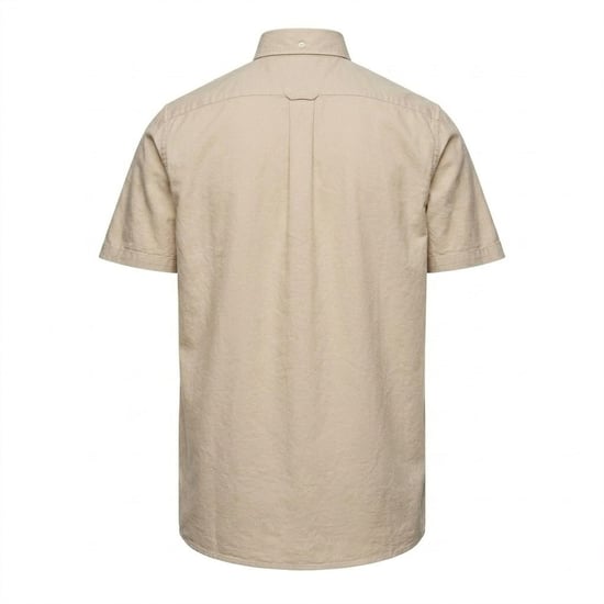 Gant - Hemd für Herren, Oxford-Stil, Regulär, kurzärmlig (Beige) - Image 2