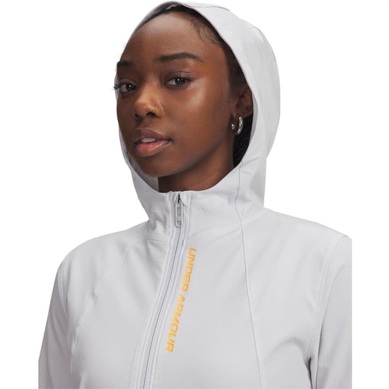 Under Armour - "Outrun Storm" Kapuzenjacke für Damen (Graystone) - Image 3