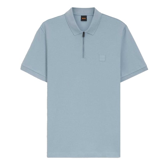 Boss - Poloshirt für Herren, mit kurzem Reißverschluss (Blau) - Image 1