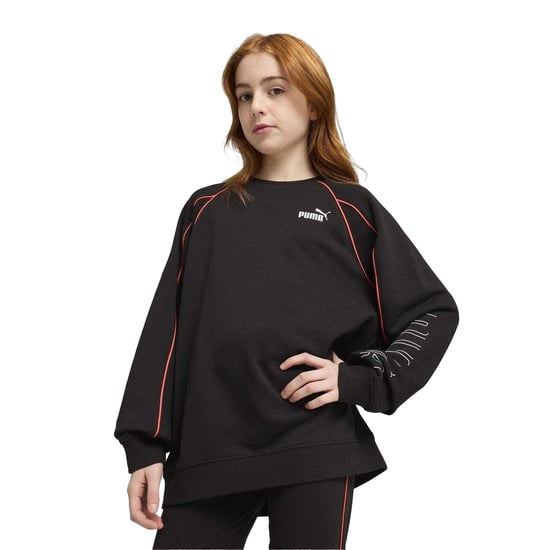 Puma - "Sportstyle" Sweatshirt für Kinder, leger, Raglan langärmelig (Schwarz) - Image 3