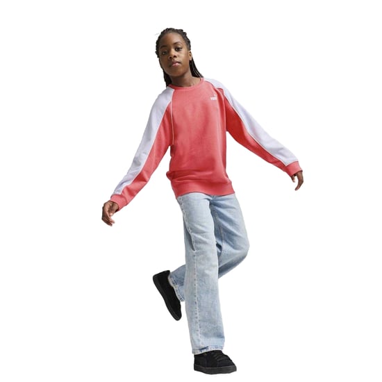 Puma - "Sportstyle" Sweatshirt für Kinder, leger, Raglan langärmelig (Pfirsich) - Image 3