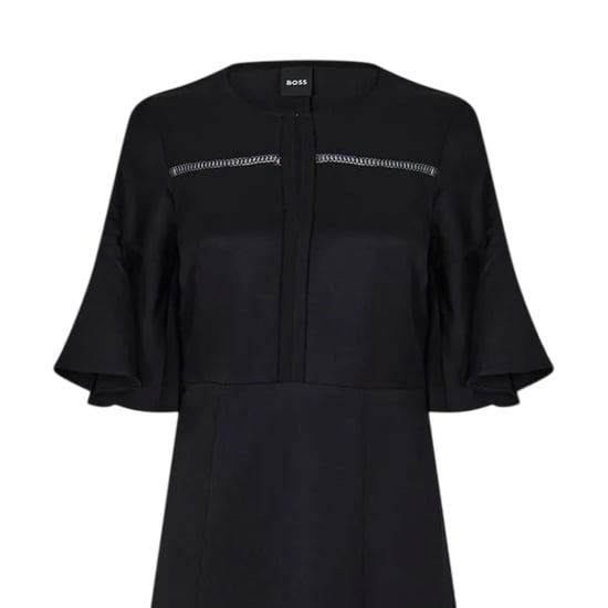 Boss - "Dileina" Kleid mit ausgestelltem Rock für Damen, Rundhalsausschnitt (Schwarz) - Image 2