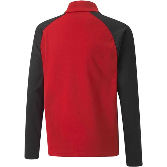 Puma - "TeamLIGA" Fleece-Oberteil für Kinder, mit kurzem Reißverschluss (Rot) - Image 2