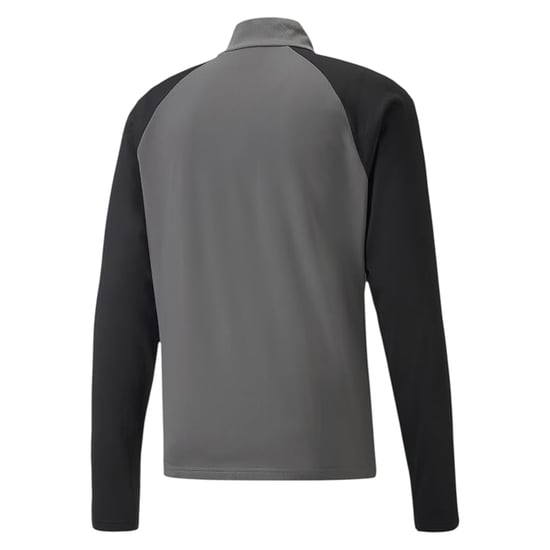 Puma - "TeamLIGA" Fleece-Oberteil für Kinder, mit kurzem Reißverschluss (Grau) - Image 2