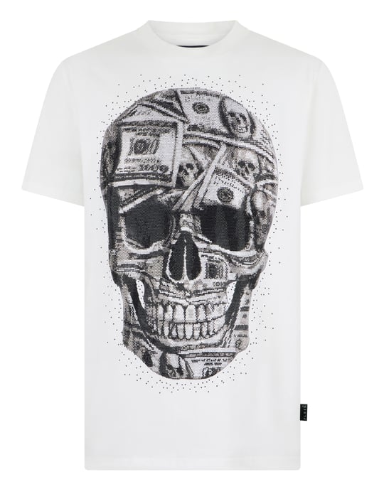 Kurzarm-Rundhals-T-Shirt Skull - Image 1