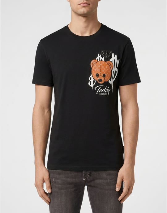 Kurzarm-Rundhals-T-Shirt Teddy - Image 5