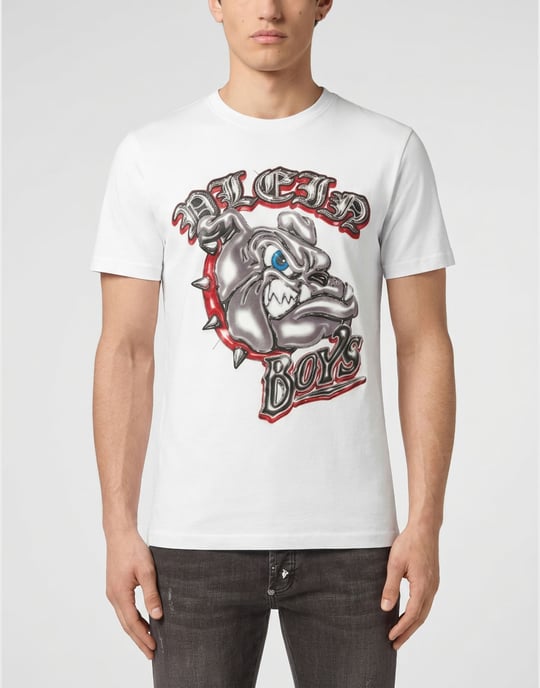 Kurzarm-Rundhals-T-Shirt - Image 2
