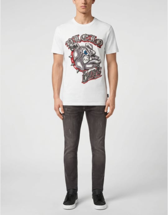 Kurzarm-Rundhals-T-Shirt - Image 4