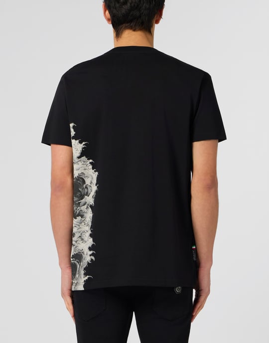 Philipp Plein T-Shirt mit Rundhals und Totenkopfprint, Kurzarm - Schwarz - Image 5