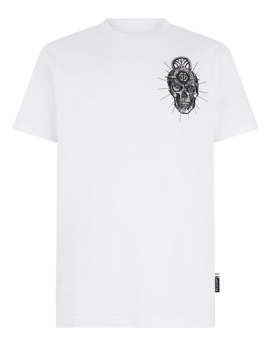Kurzarm-Rundhals-T-Shirt Skull - Image 1