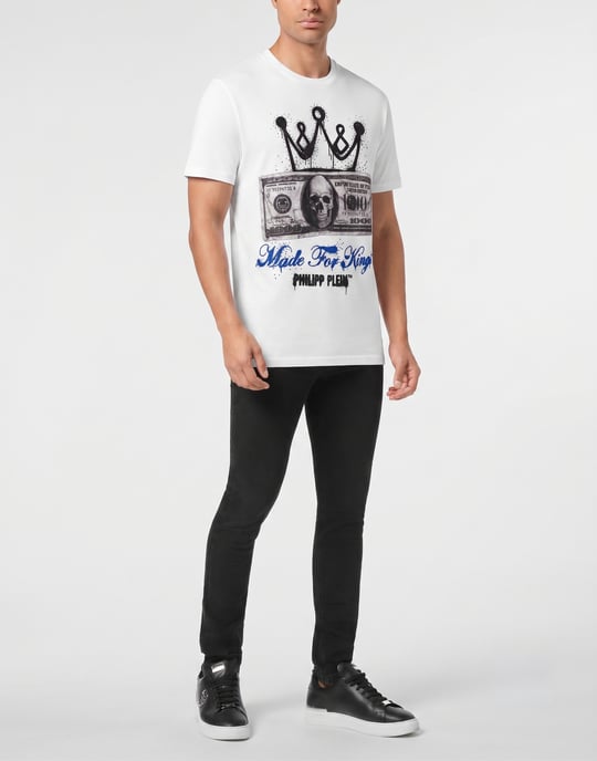 Kurzarm-Rundhals-T-Shirt - Image 4