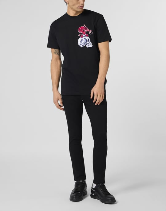 Kurzarm-Rundhals-T-Shirt - Image 4