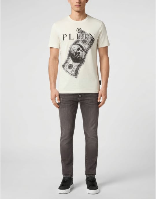Kurzarm-Rundhals-T-Shirt - Image 2