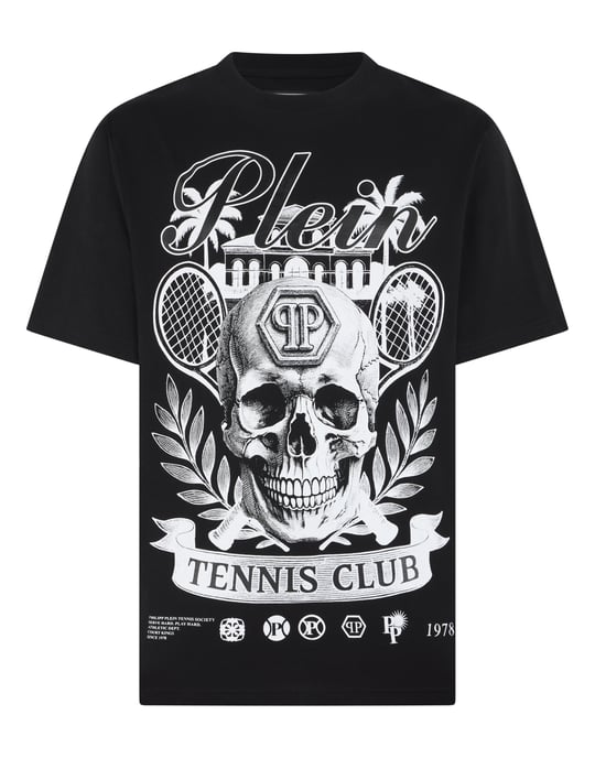 Kurzarm-Rundhals-T-Shirt Skull - Image 1