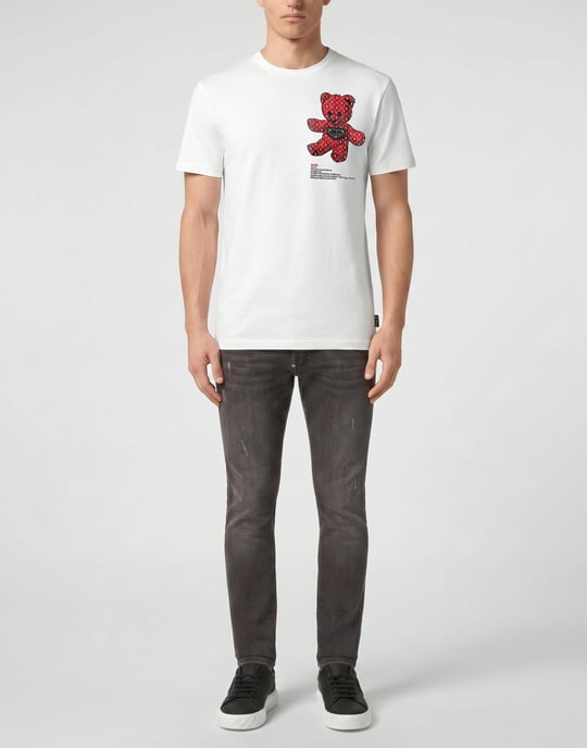 Kurzarm-Rundhals-T-Shirt Teddy - Image 3