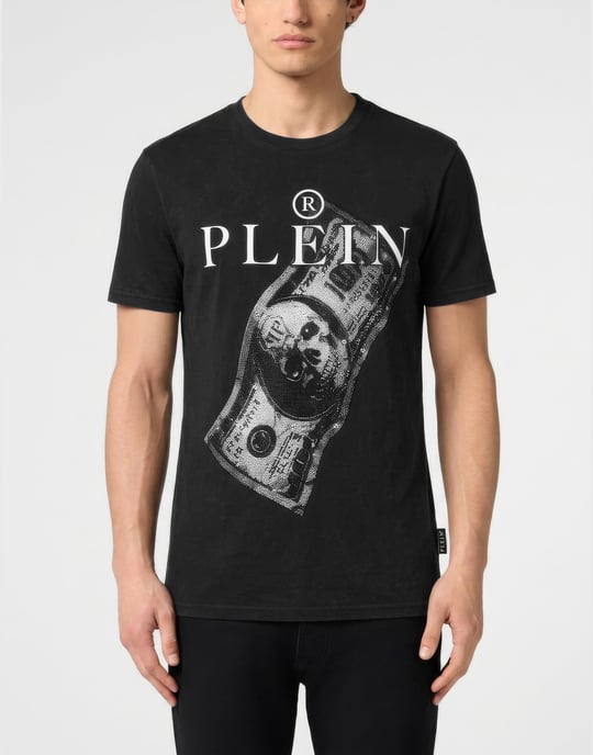 Kurzarm-Rundhals-T-Shirt Skull - Image 2