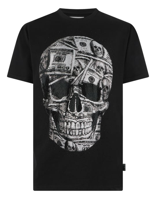 Kurzarm-Rundhals-T-Shirt Skull - Image 1