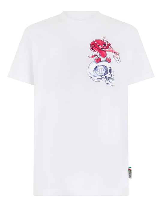 Kurzarm-Rundhals-T-Shirt - Image 1