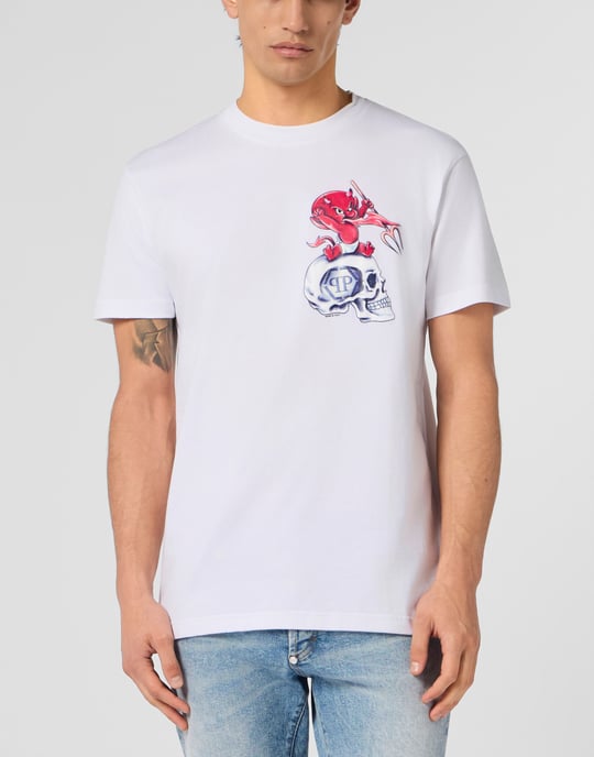 Kurzarm-Rundhals-T-Shirt - Image 2