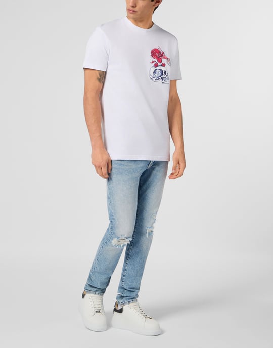 Kurzarm-Rundhals-T-Shirt - Image 4