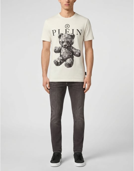 Kurzarm-Rundhals-T-Shirt Skull - Image 3