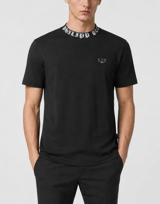 Kurzarm-Rundhals-T-Shirt - Image 2